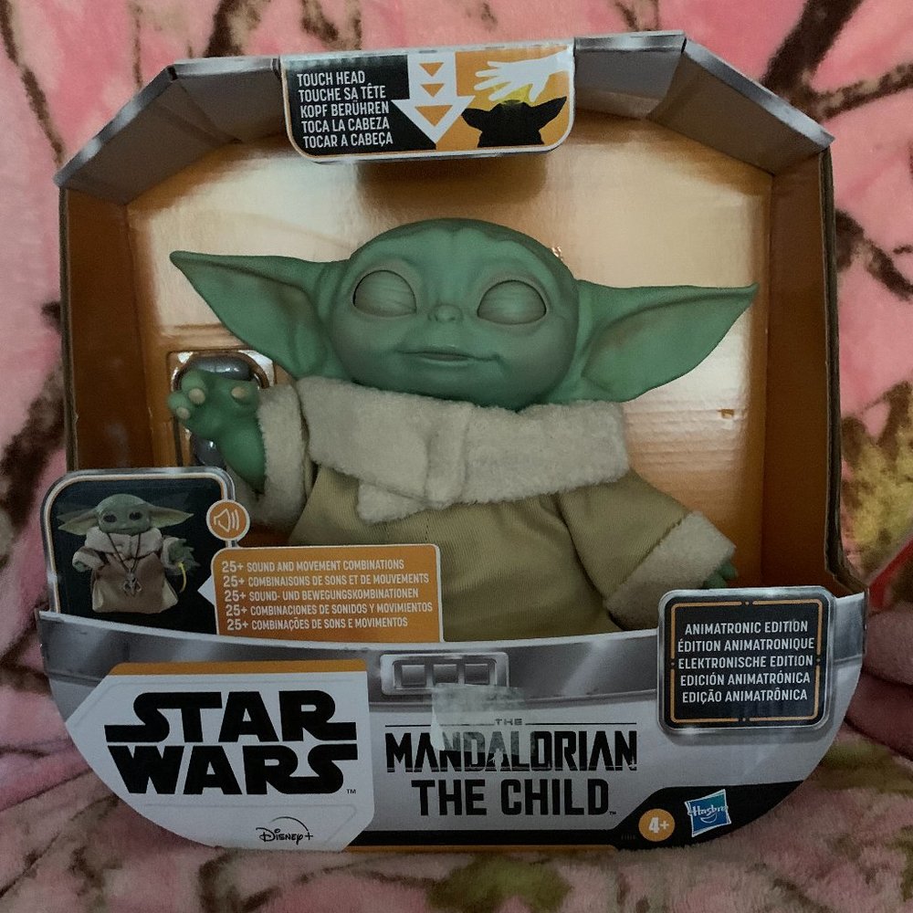 Original Animated Grogu 8.5" tall by Hasbro/Disney